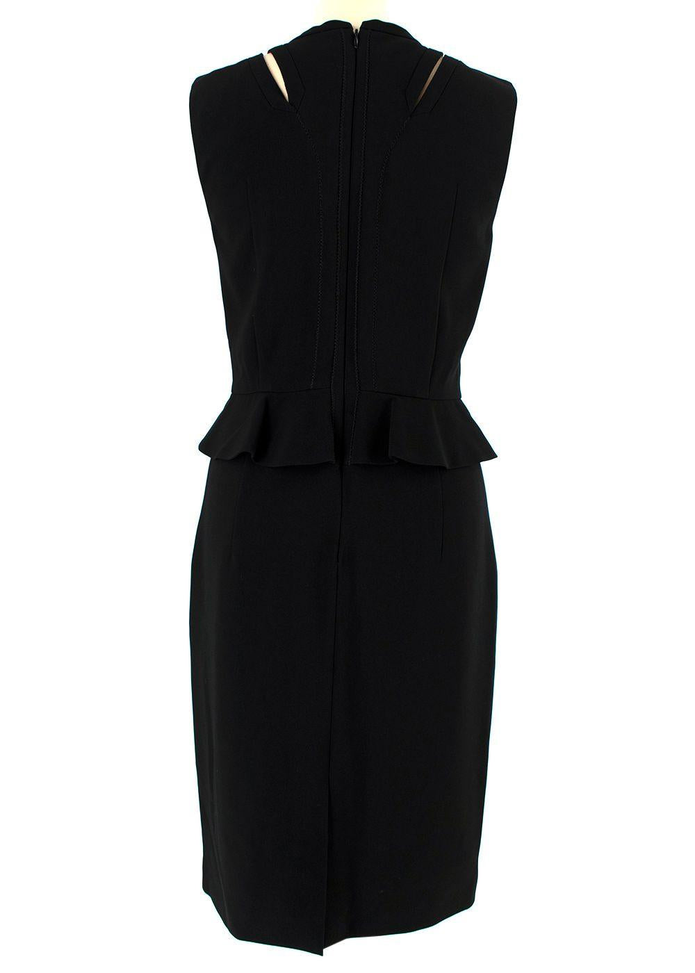 Altuzarra Topi Lace-Up Detail Peplum Dress