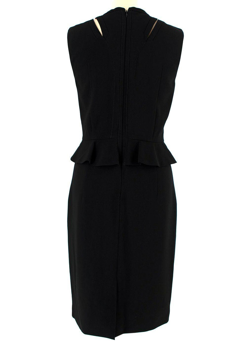Altuzarra Topi Lace-Up Detail Peplum Dress