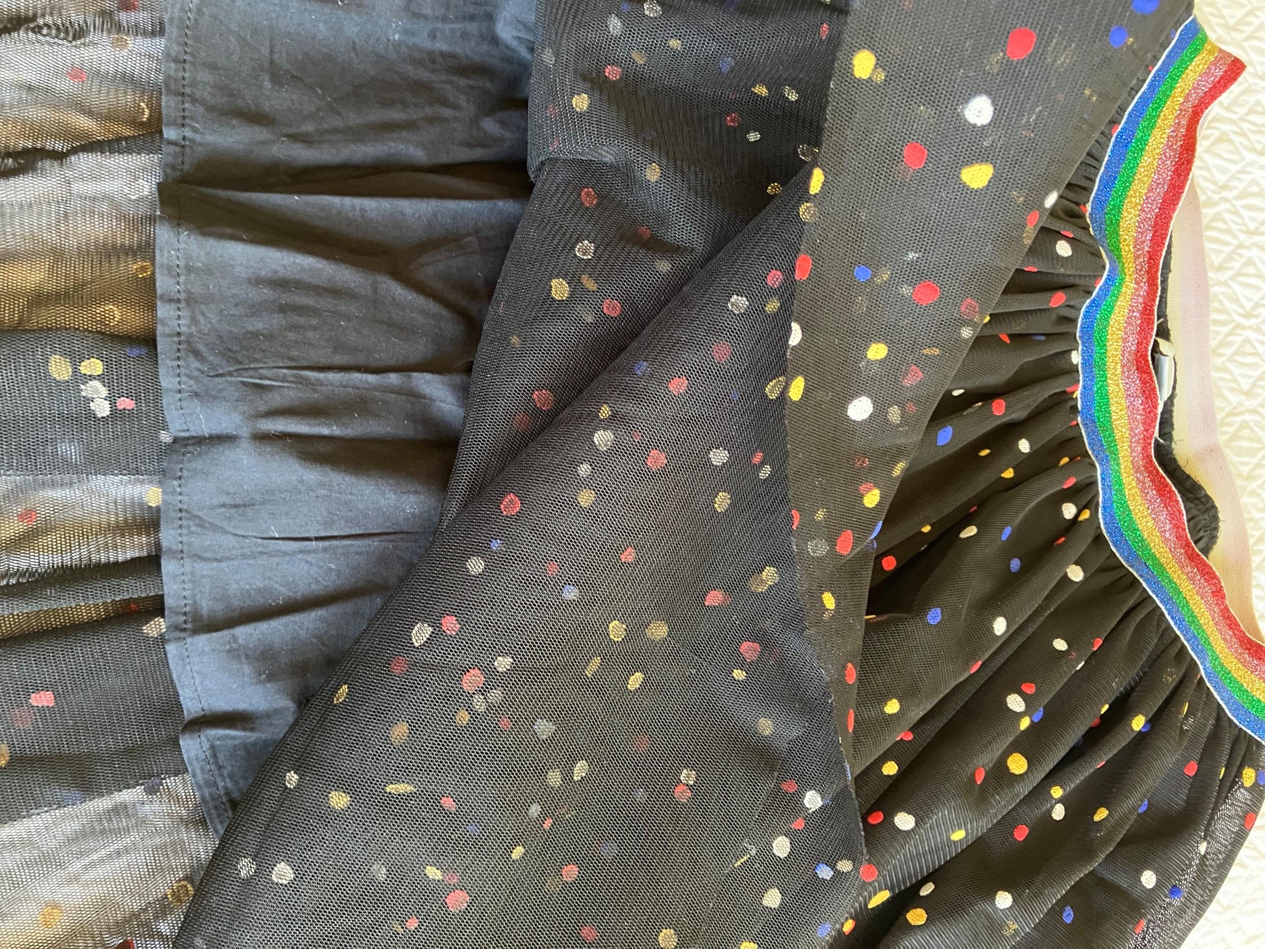Stella McCartney Kid's 10A Tulle Spotted Skirt