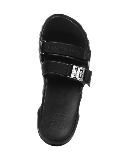 Givenchy Black Leather Marshmallow Sandals