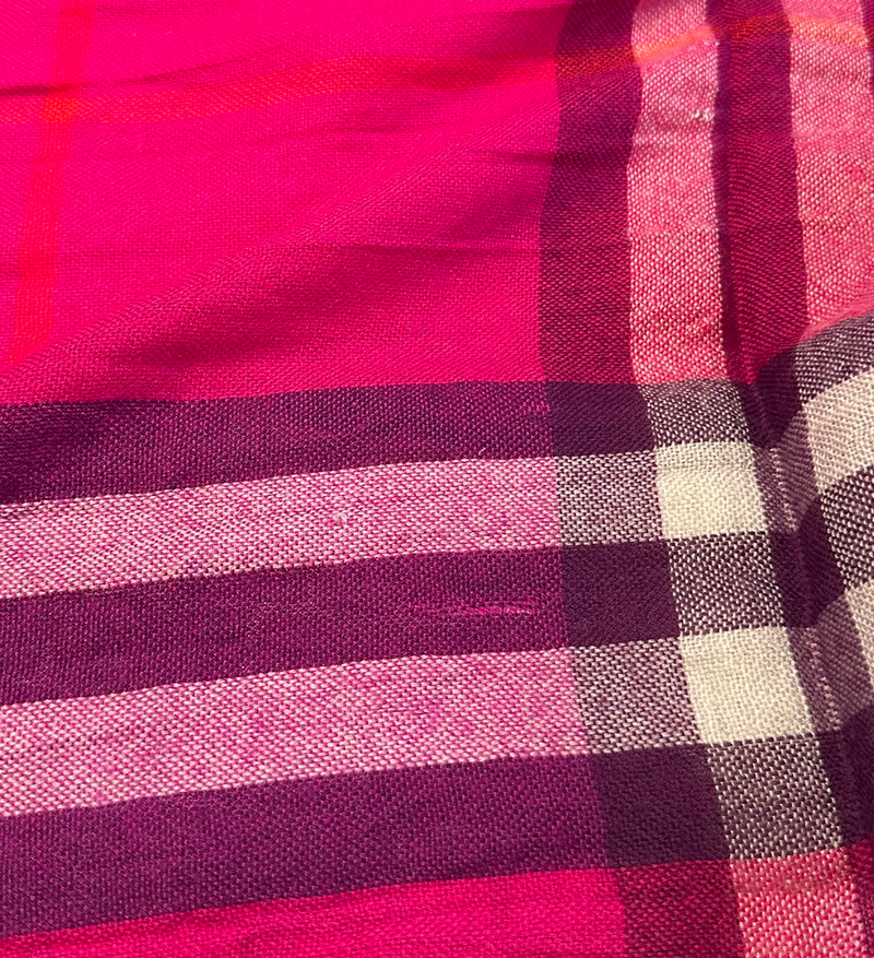 Burberry Fuchsia Check Scarf
