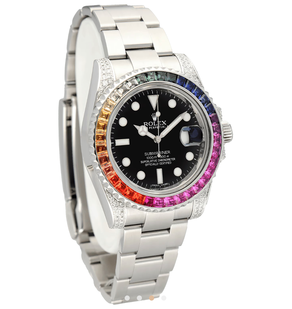 Rolex Unisex Oyster Perpetual Date Submariner Rainbow 40mm Watch