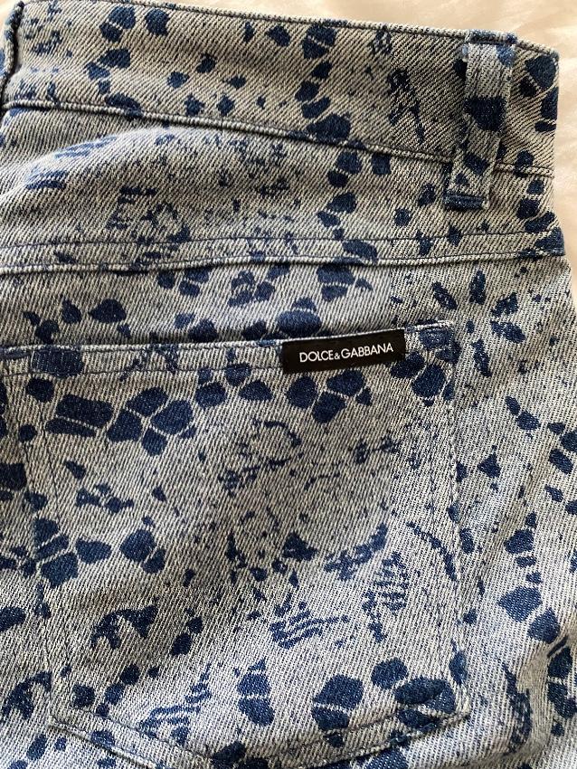 Dolce & Gabbana Lace Print Jeans