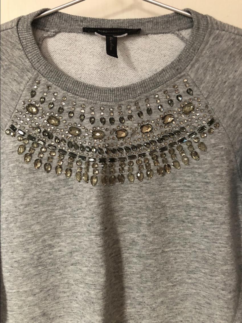 Bcbg maxazria crystal embellished sweatshirt
