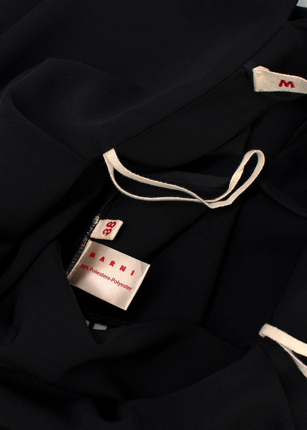 Marni Black Cut-out High Waist Skirt