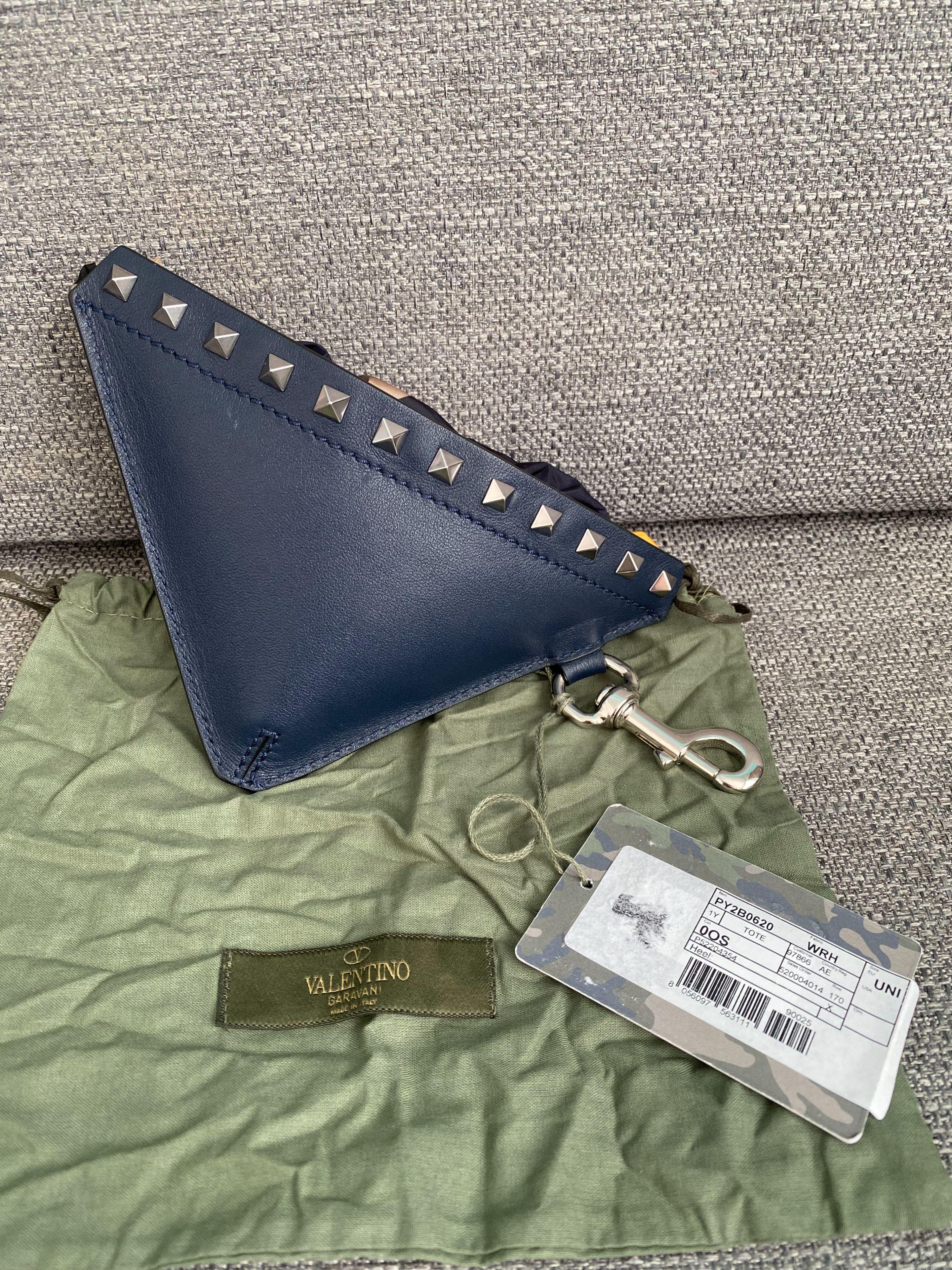 Rockstud Triangle Foldable Panel Tote Bag