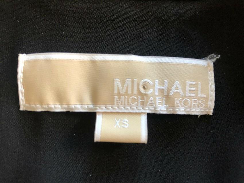 Michael Michael Kors Black Silk Eyelet Top