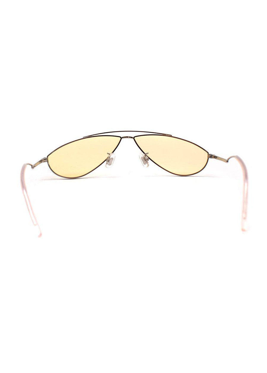 Yellow Cat-Eye Kujo Sunglasses