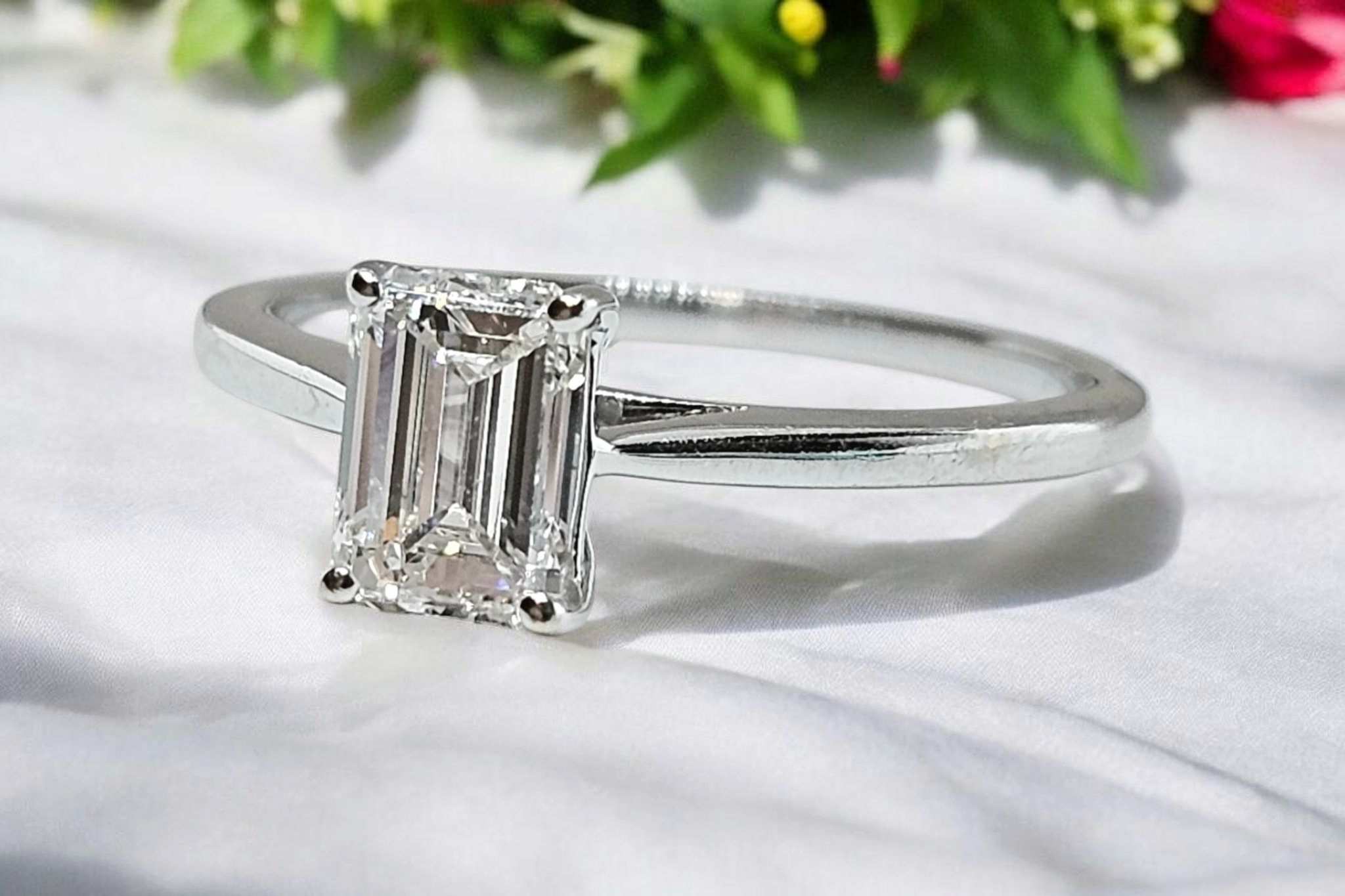 Bespoke Lab Grown White Gold 1 Carat Diamond Ring