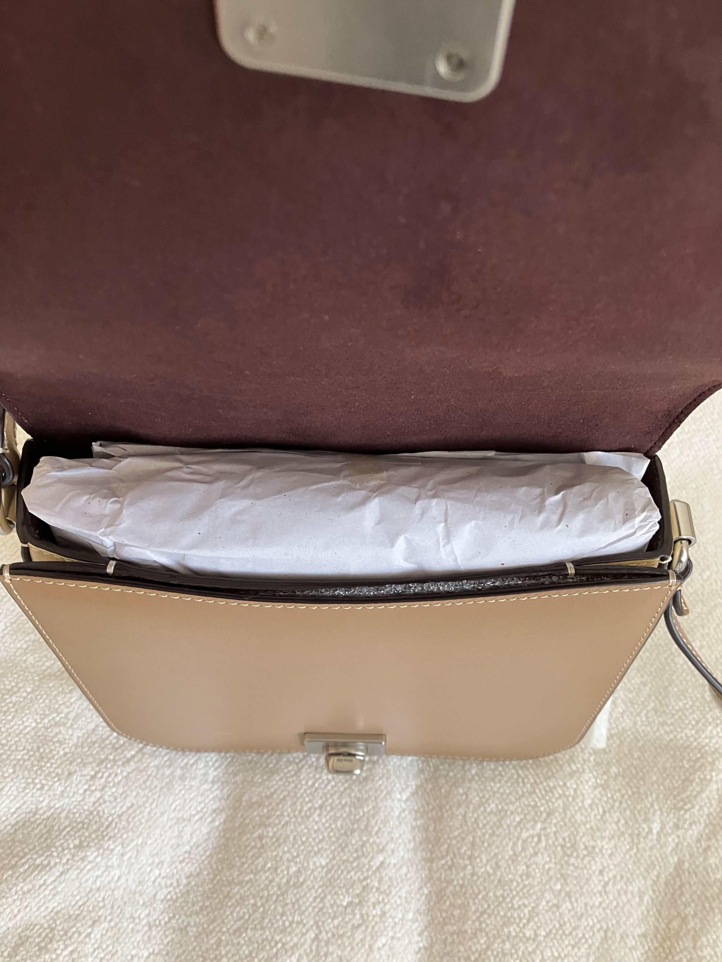 Coach Taupe Hutton Saddle bag