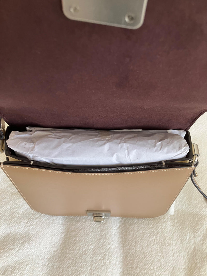 Coach Taupe Hutton Saddle bag