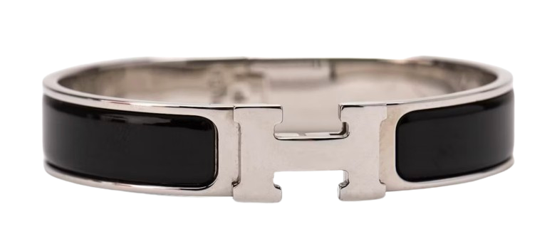 Hermes Black Clic Clac H Bracelet