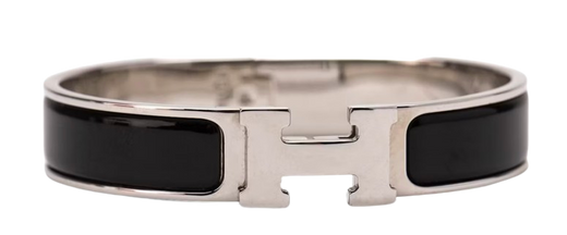 Hermes Black Clic Clac H Bracelet