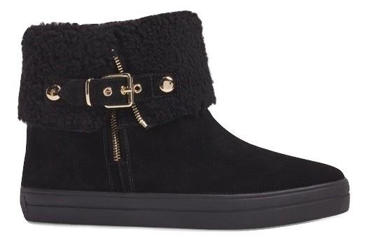 Burberry Black Sheepskin Lined Ankle Boots
