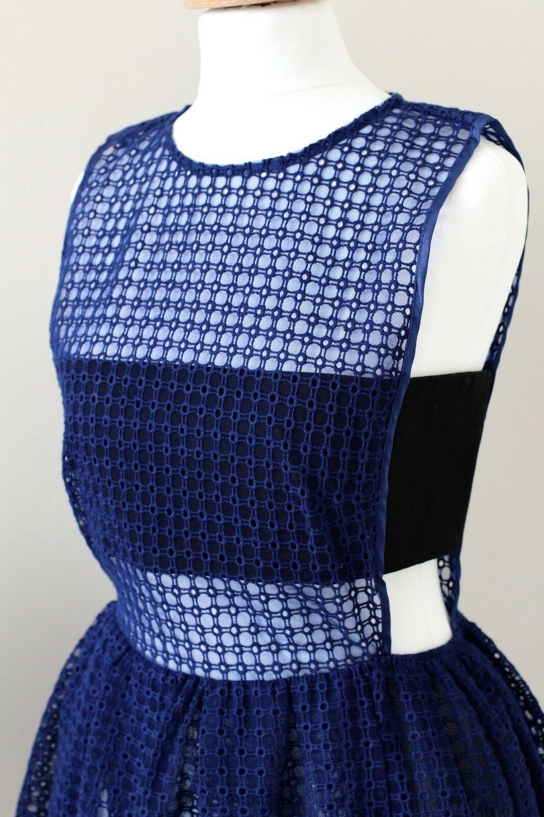 SELF-PORTRAIT Sheer Sleeveless Peplum Top
