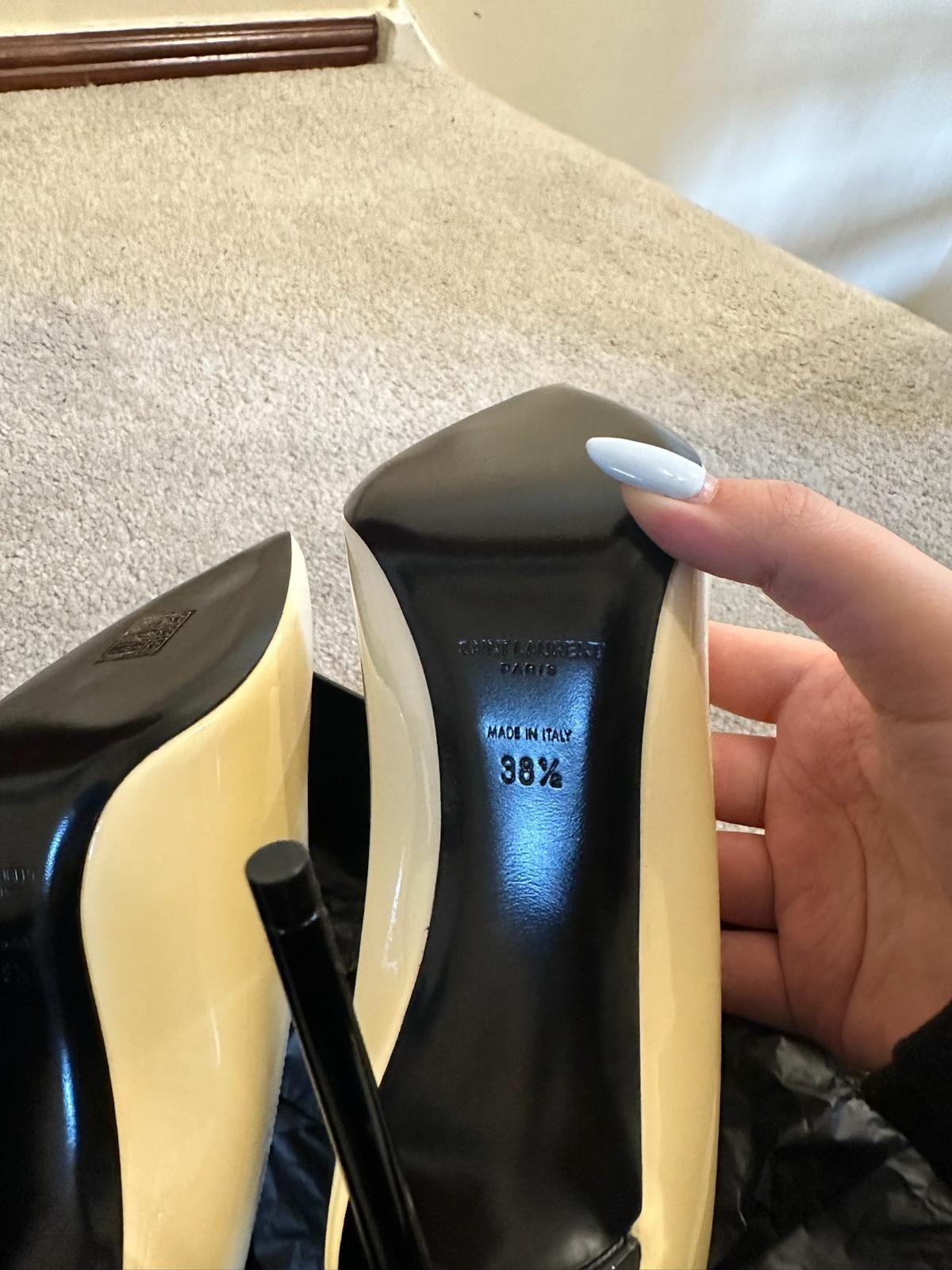 Saint Laurent Patent Leather Teddy High Vamp Pumps