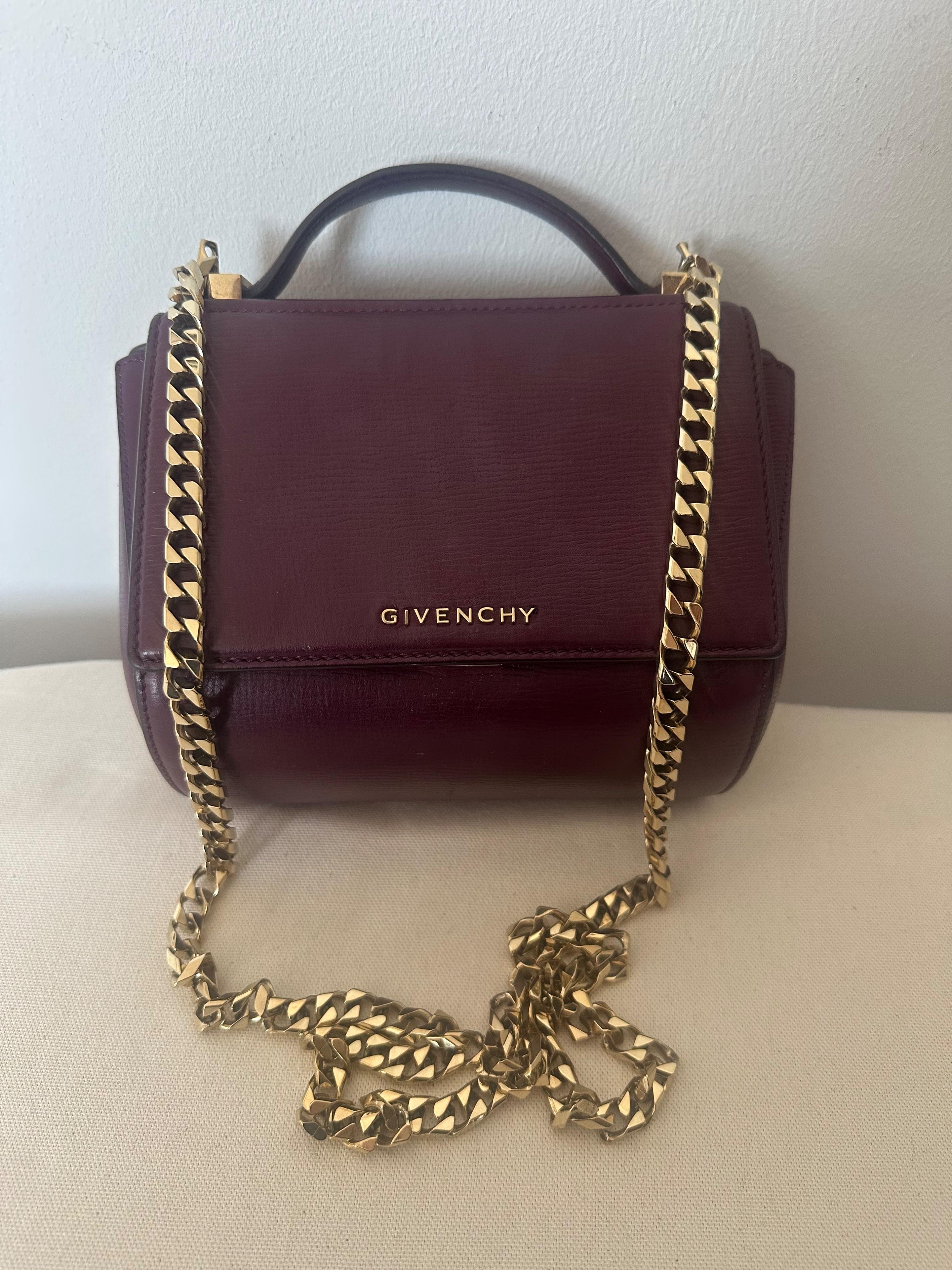 Mini Pandora Box crossbody with Gold Chain