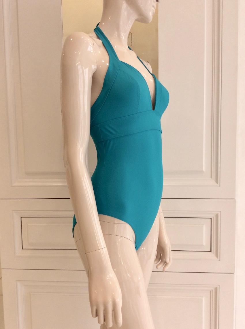Carizzi Turquoise One-Piece Halterneck Swimsuit