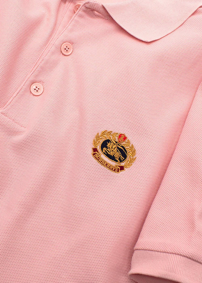 Burberry Pink Logo Polo Shirt