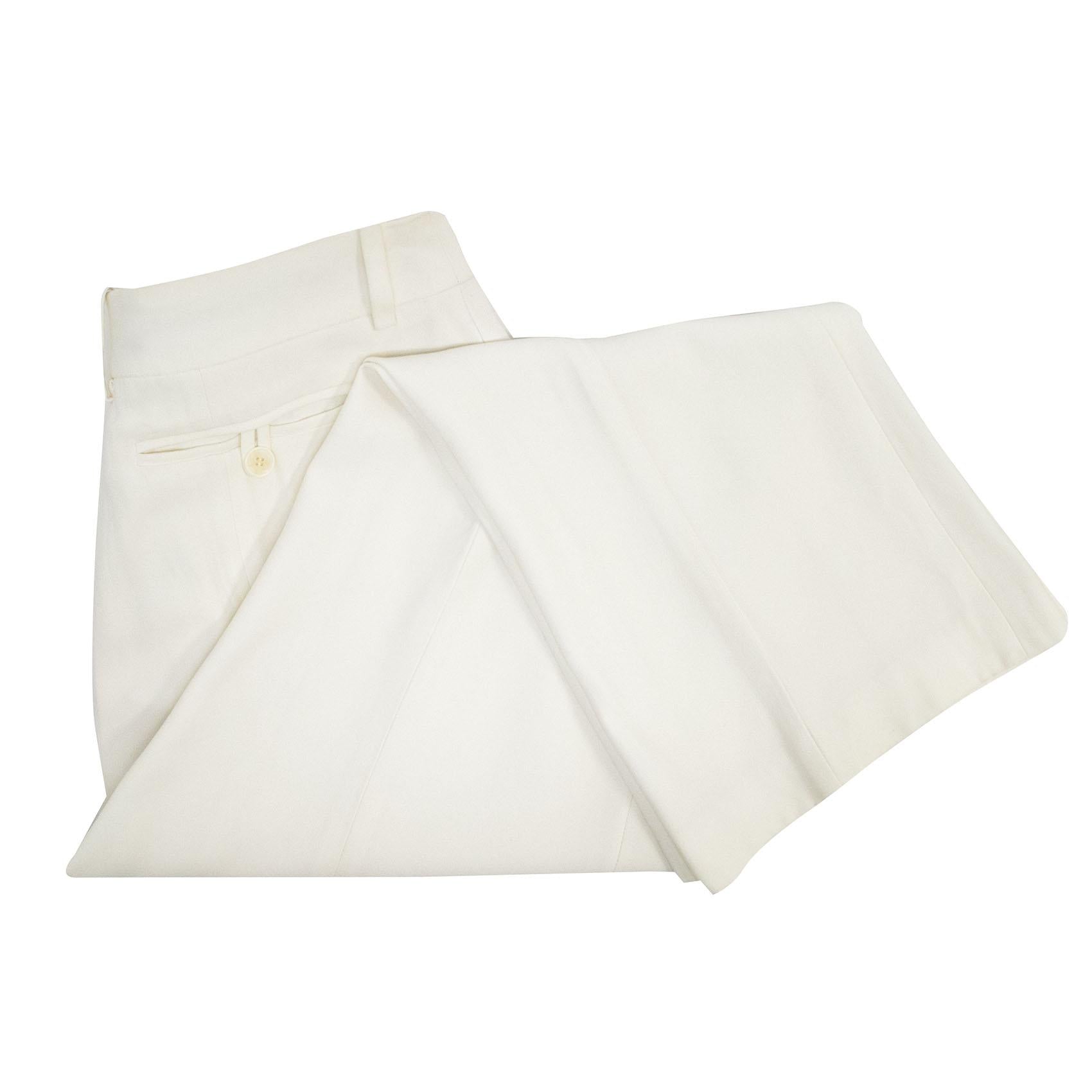 Alexander McQueen White Trousers