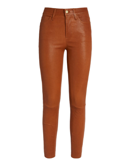 Le High Skinny Leather Jeans