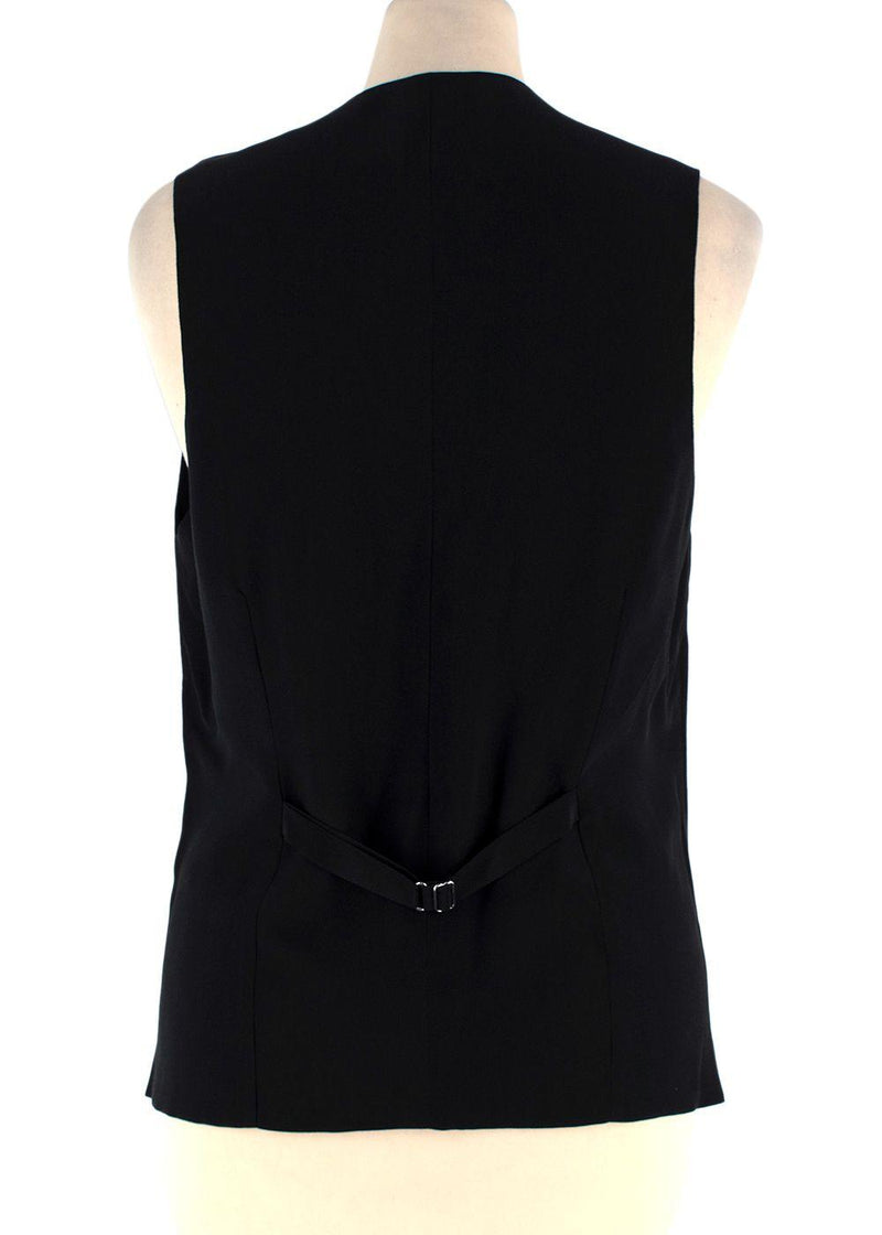 Petar Petrov Black Wyck Wool-Blend  Waistcoat