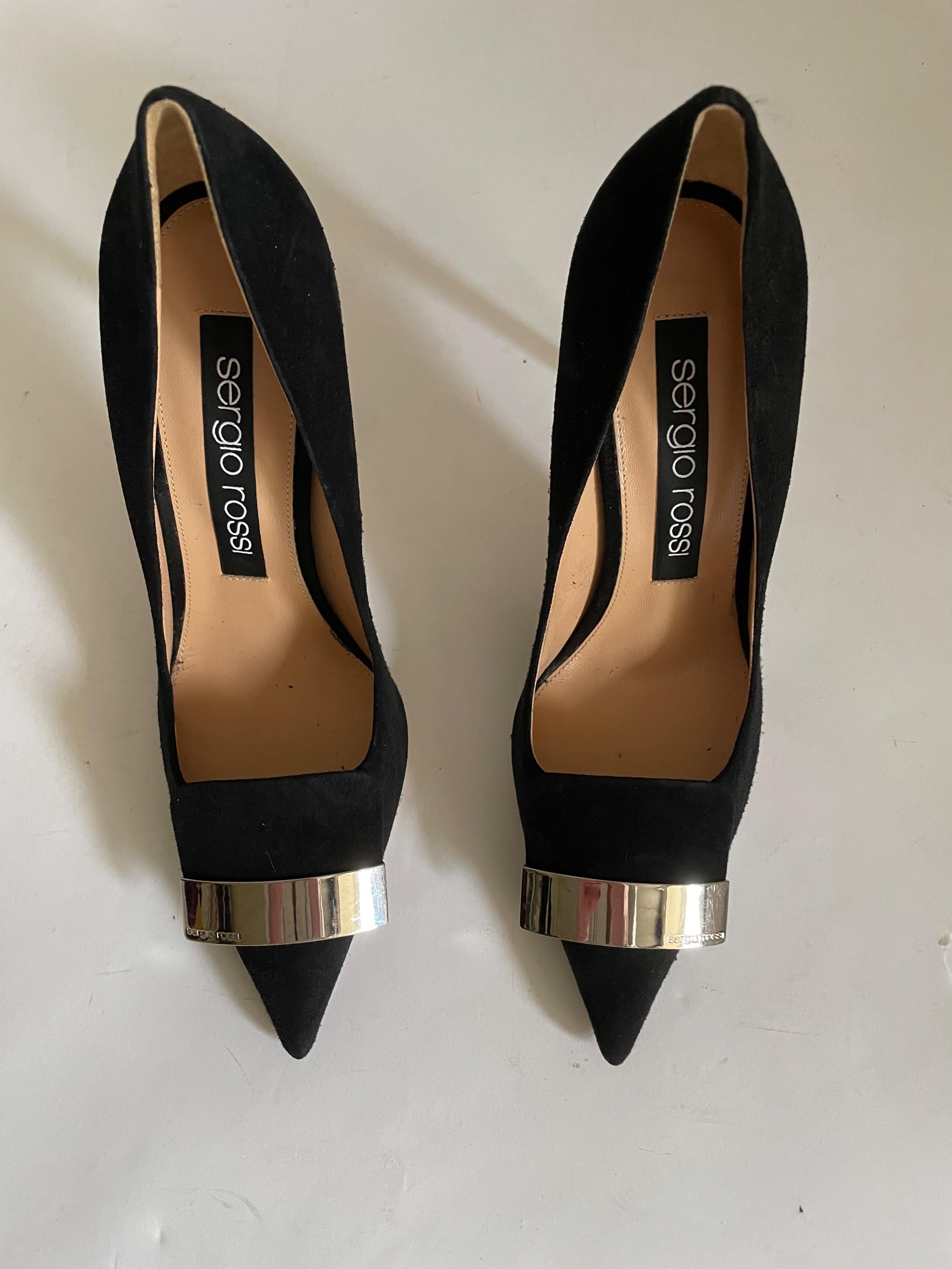 Black Suede 1sr Pumps