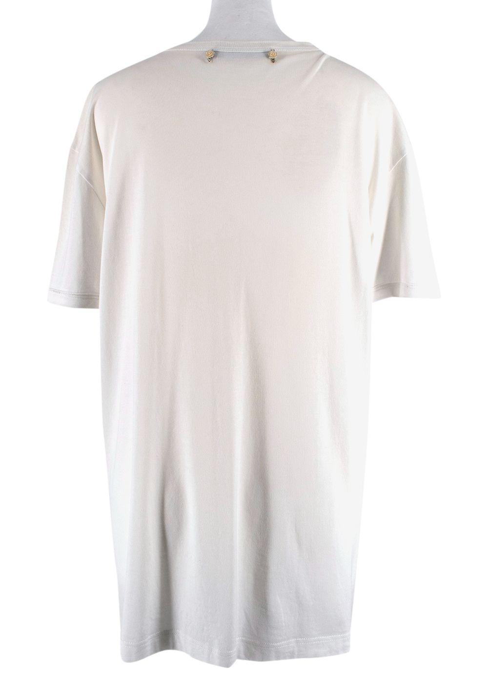 Dolce & Gabbana Ivory "Millennials" Logo T-Shirt