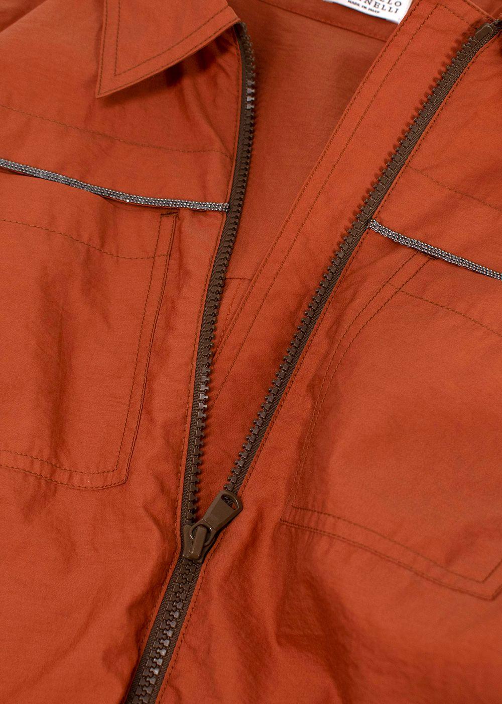 Brunello Cucinelli Burnt Orange Playsuit