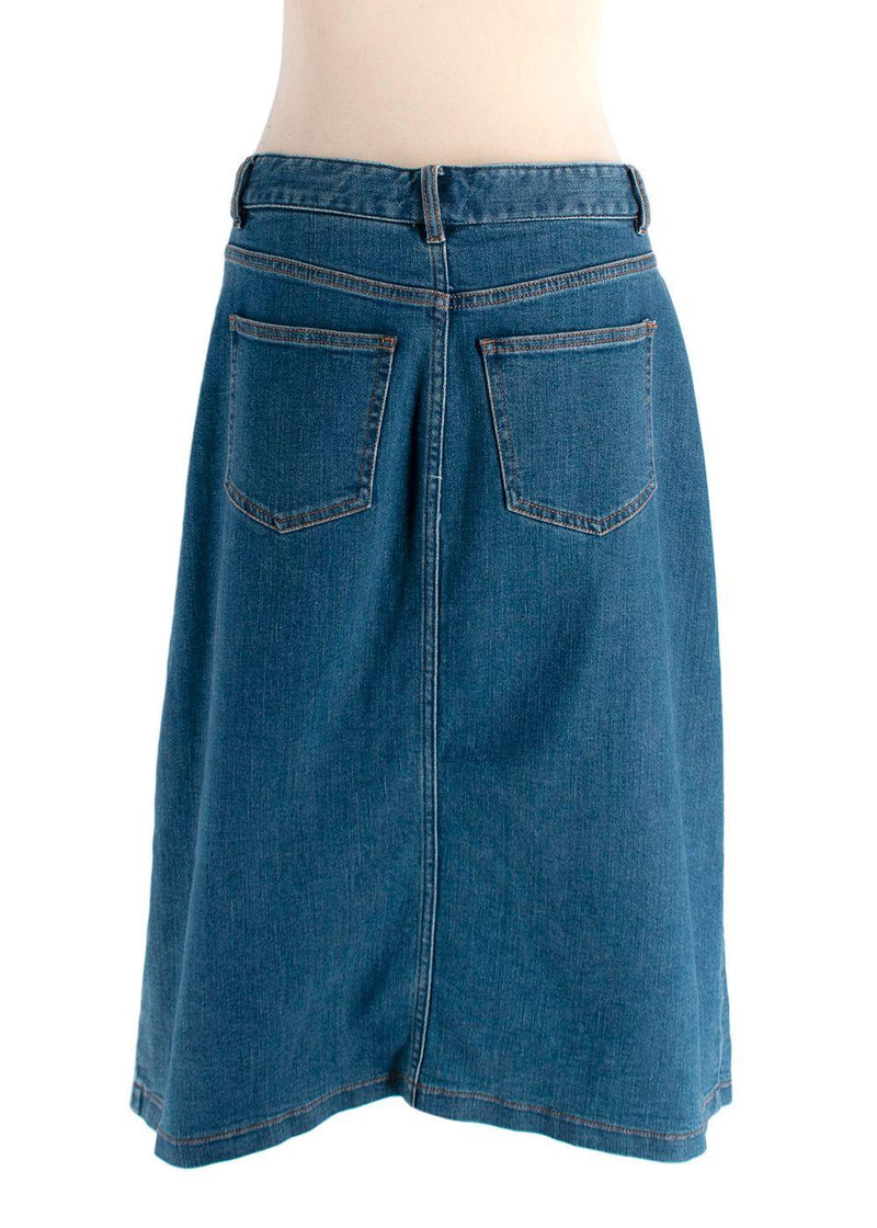 Gerard Darel Blue Dark Wash Denim Skirt