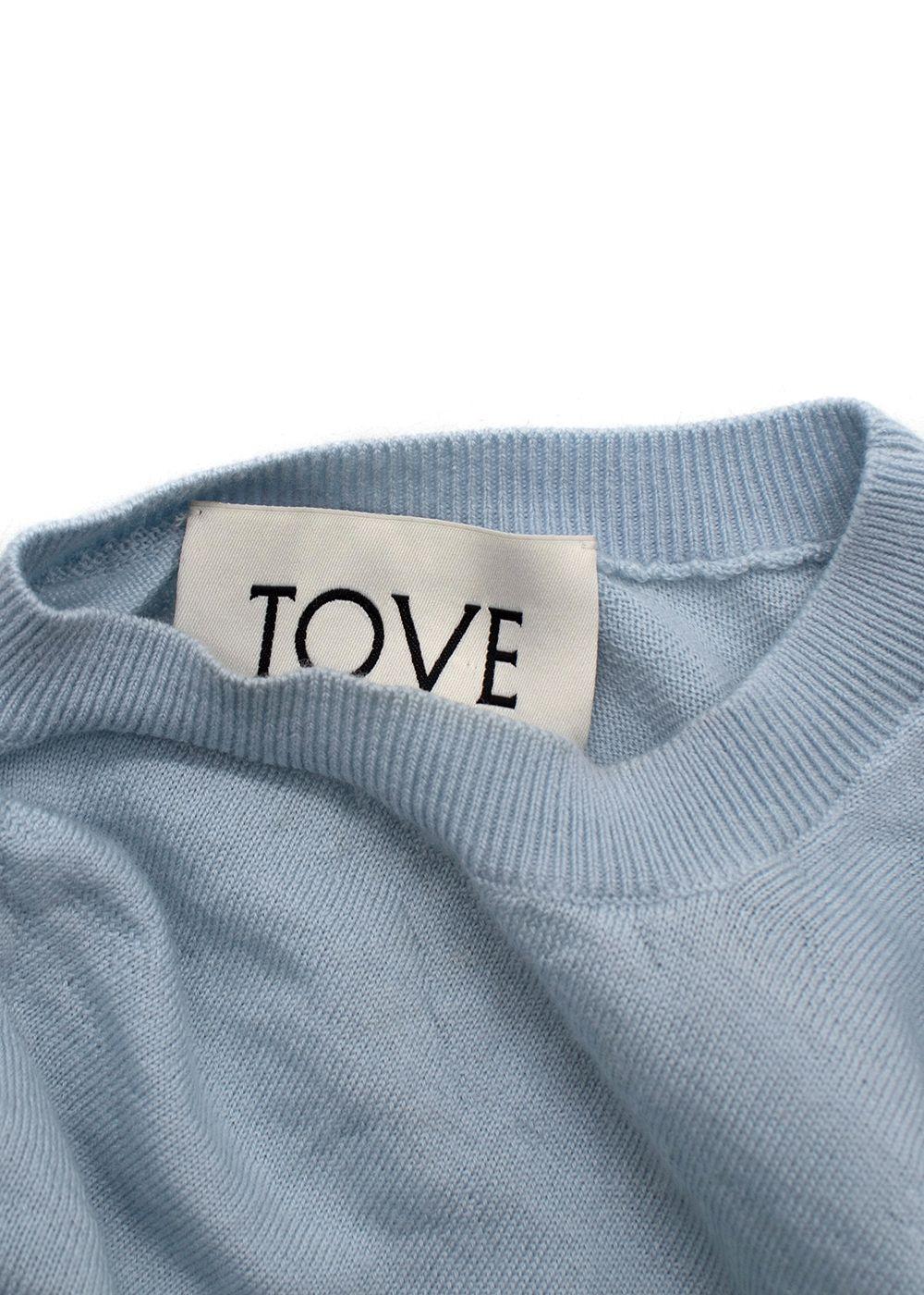 Tove Soft Blue Wool 'Vita' Sleeveless Knit
