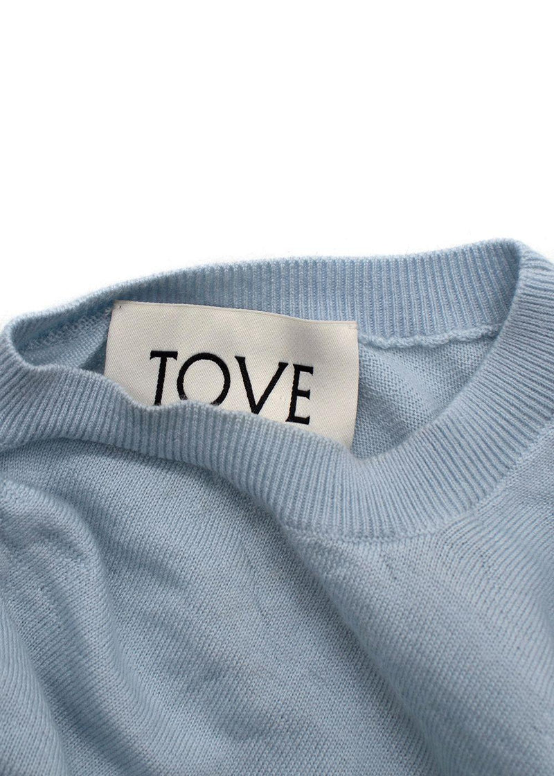 Tove Soft Blue Wool 'Vita' Sleeveless Knit