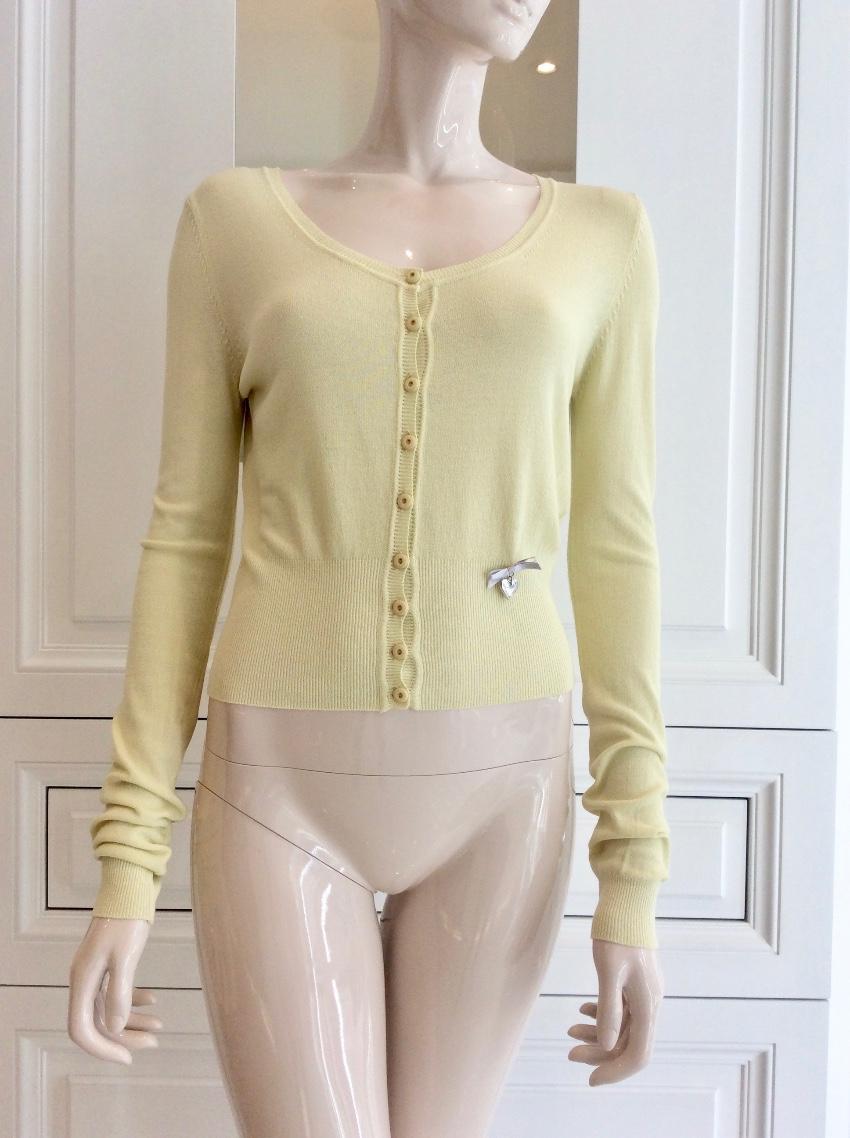 Blumarine Lemon Yellow Cardigan