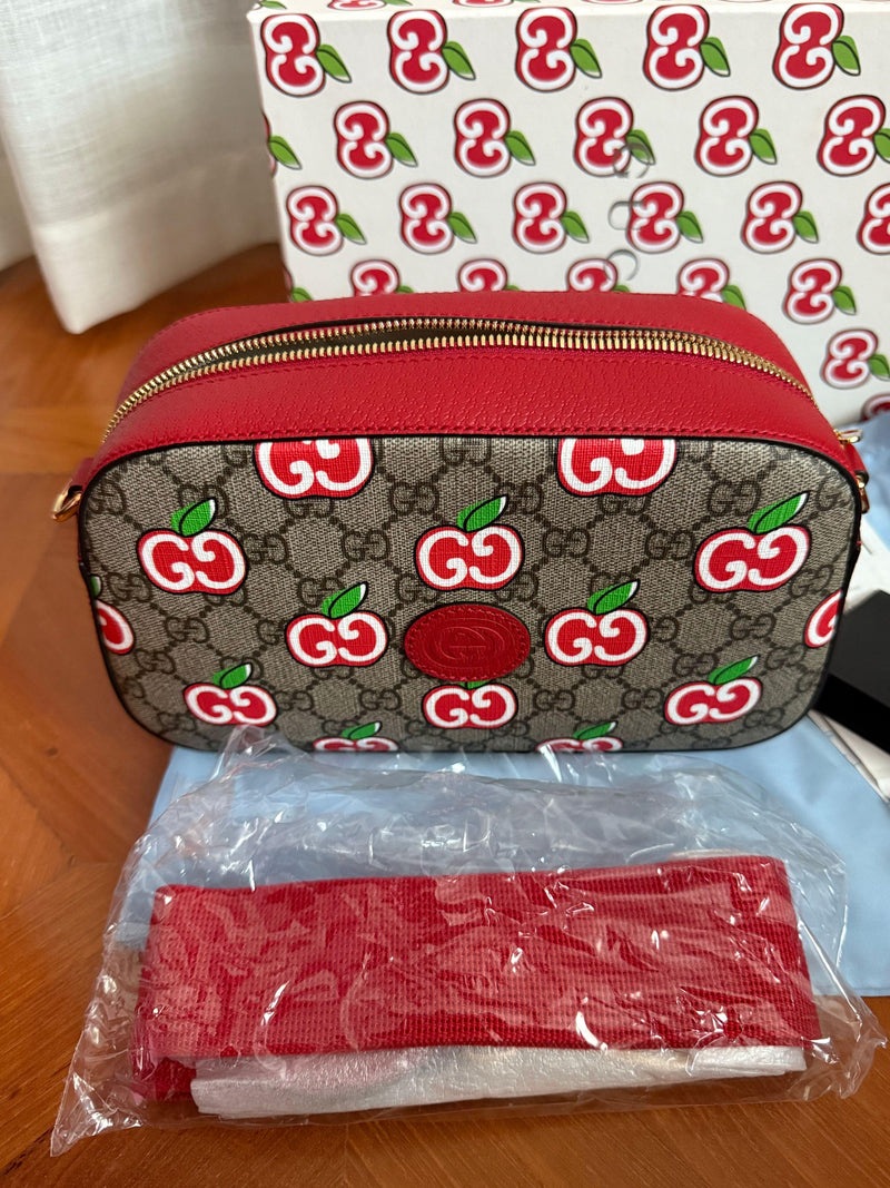 Gucci GG Supreme Cherry Crossbody Bag