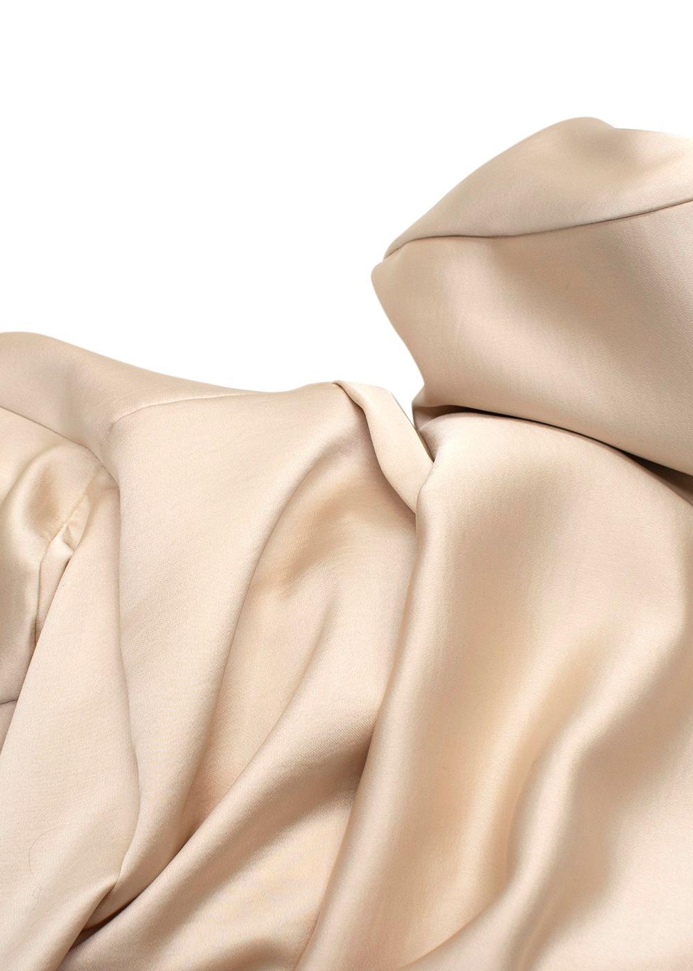 Imperial Champagne Wrap Mini Dress