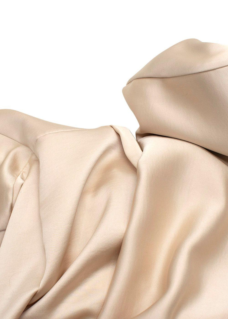 Imperial Champagne Wrap Mini Dress