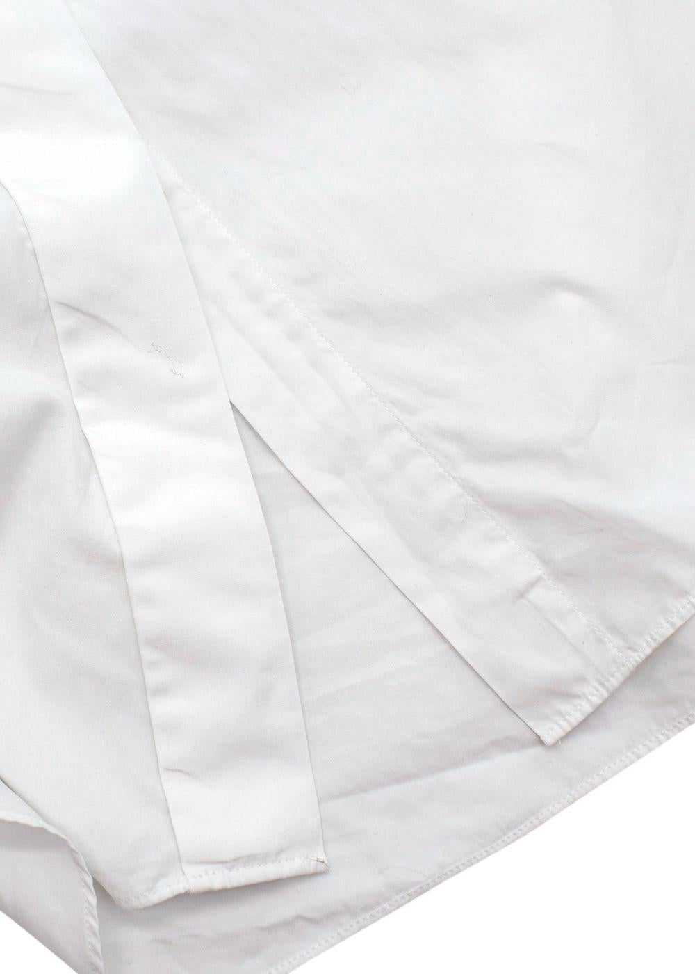 Vintage High Neck Button Up Cotton Shirt