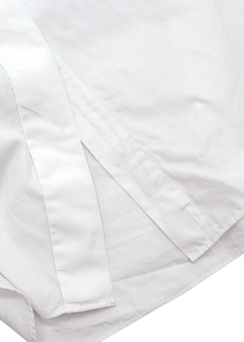 Vintage High Neck Button Up Cotton Shirt