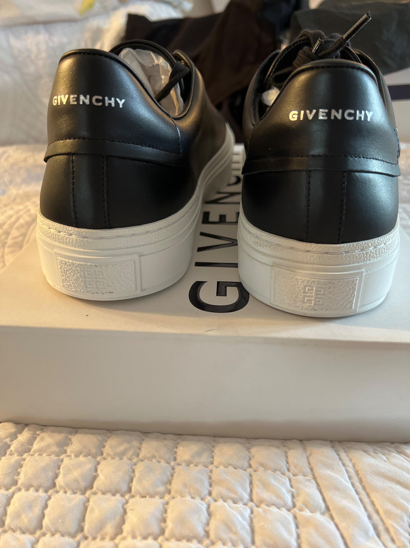 Givenchy Black Leather Trainers