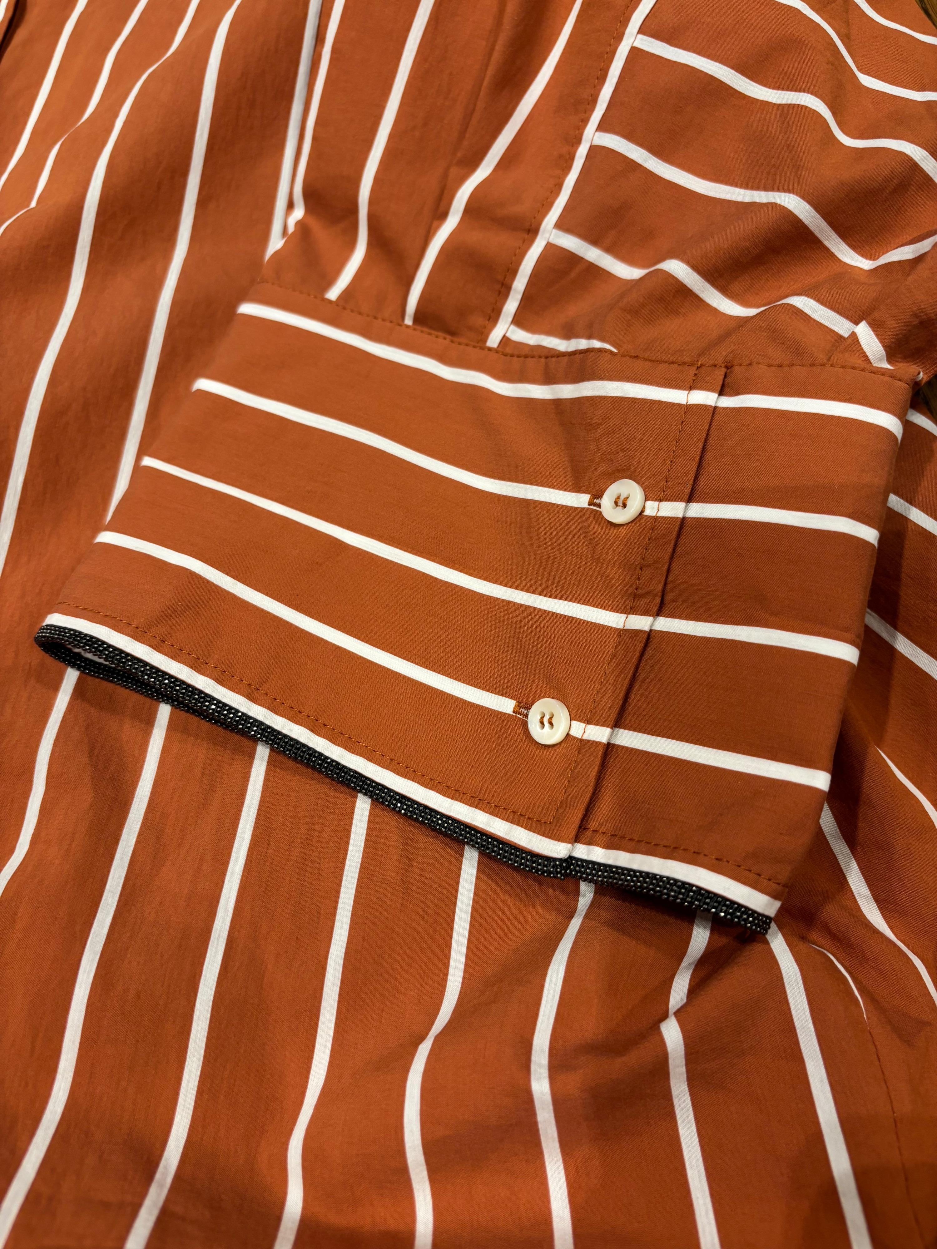 Brunello Cucinelli Striped Cotton Shirt