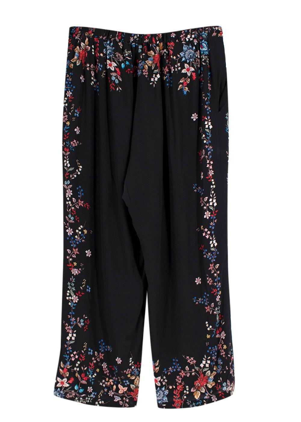 Erdem high-waisted floral-print Silk Pants