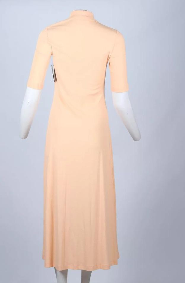 Rosetta Getty Peach Cotton Dress
