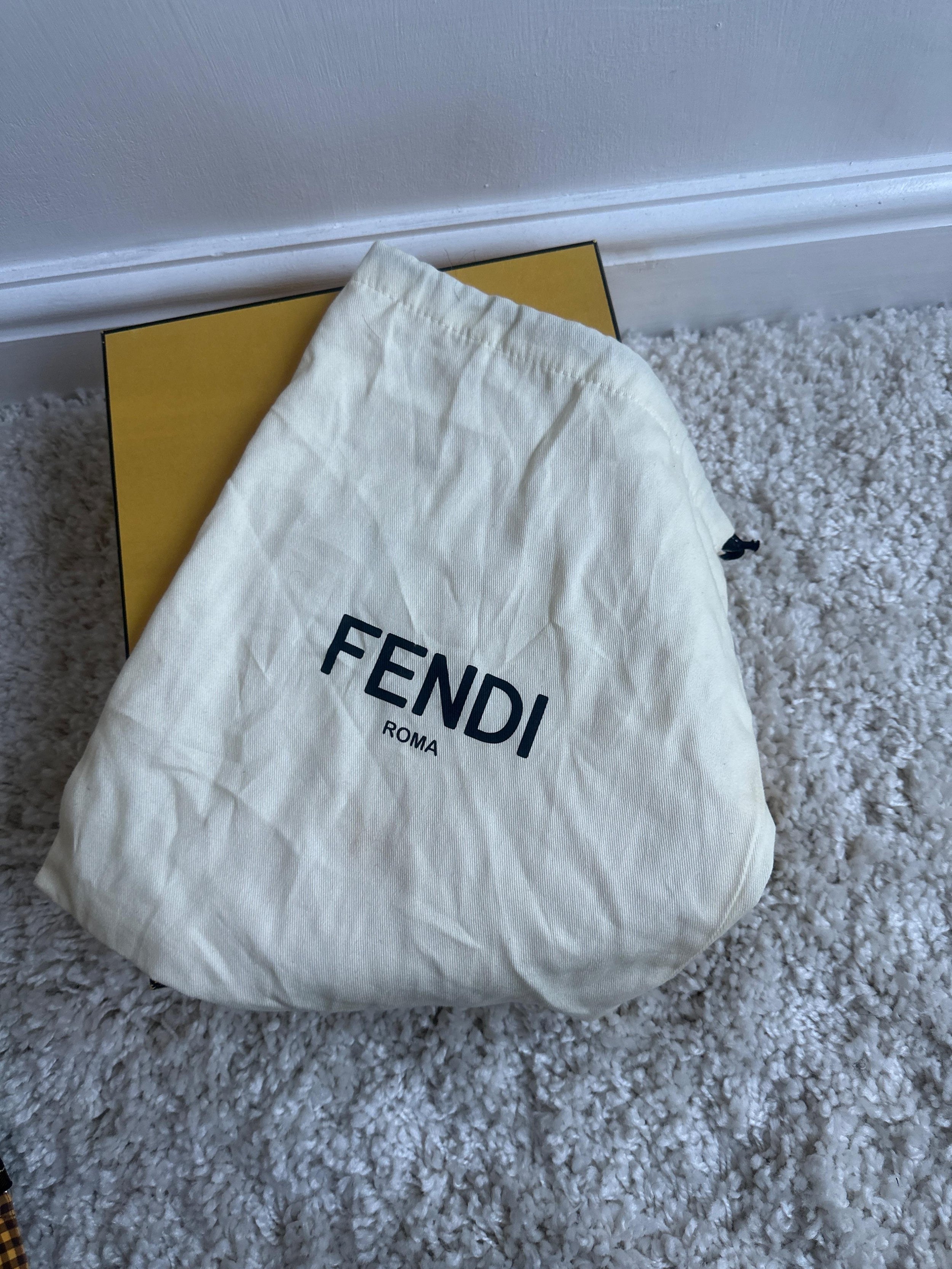 Fendi Yellow Colibri Slingbacks