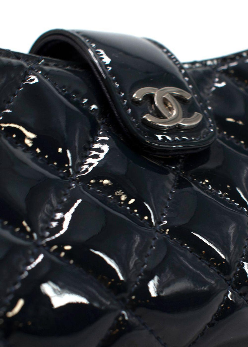 Chanel Midnight Blue Patent Leather Pouch