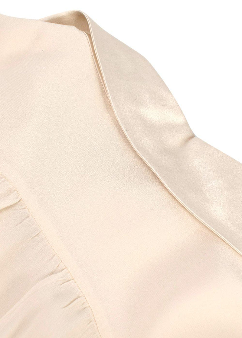 Chloe Cream Silk Long Sleeve Blouse