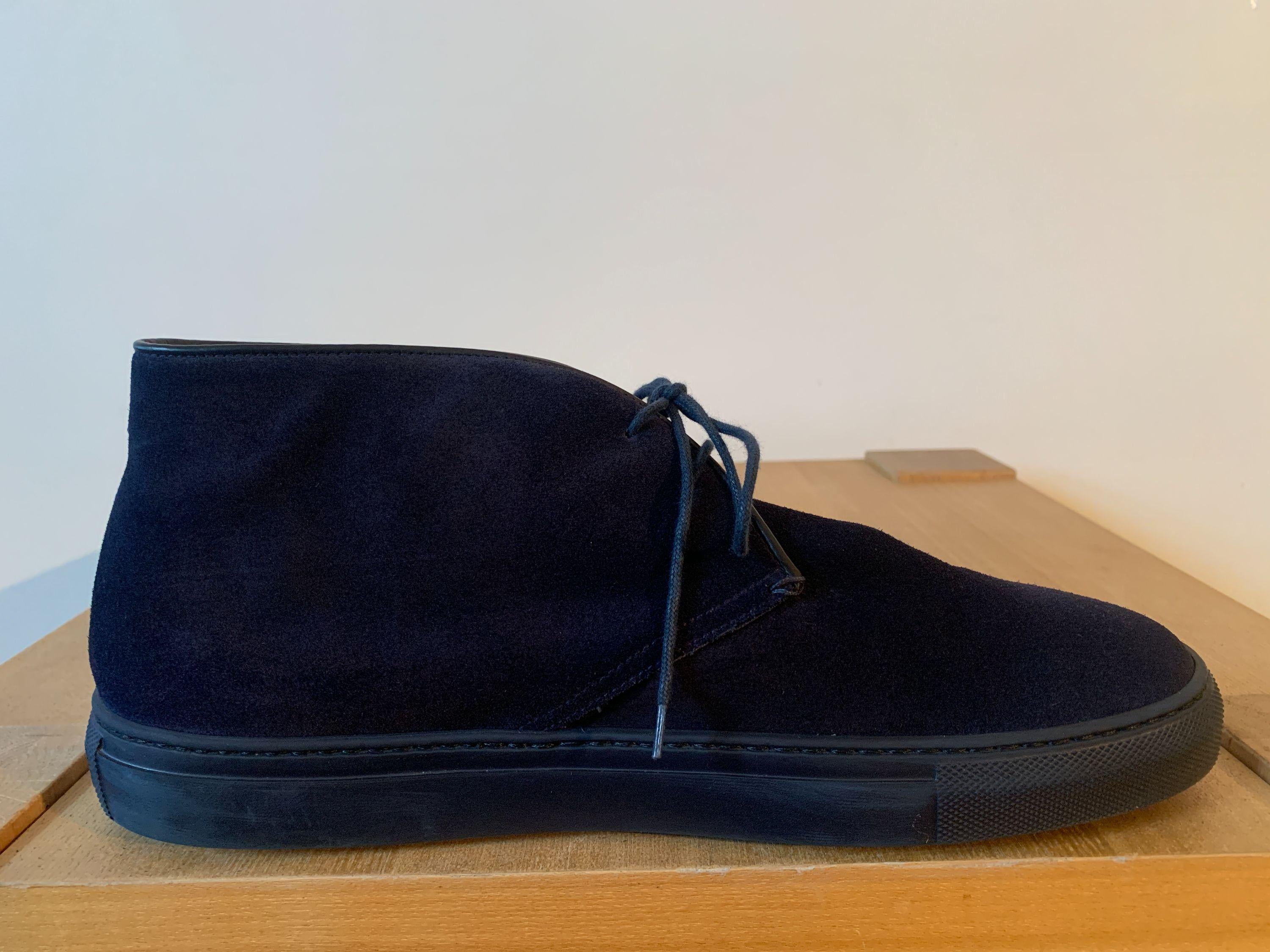 Fratelli Rossetti Navy Suede Desert Boots