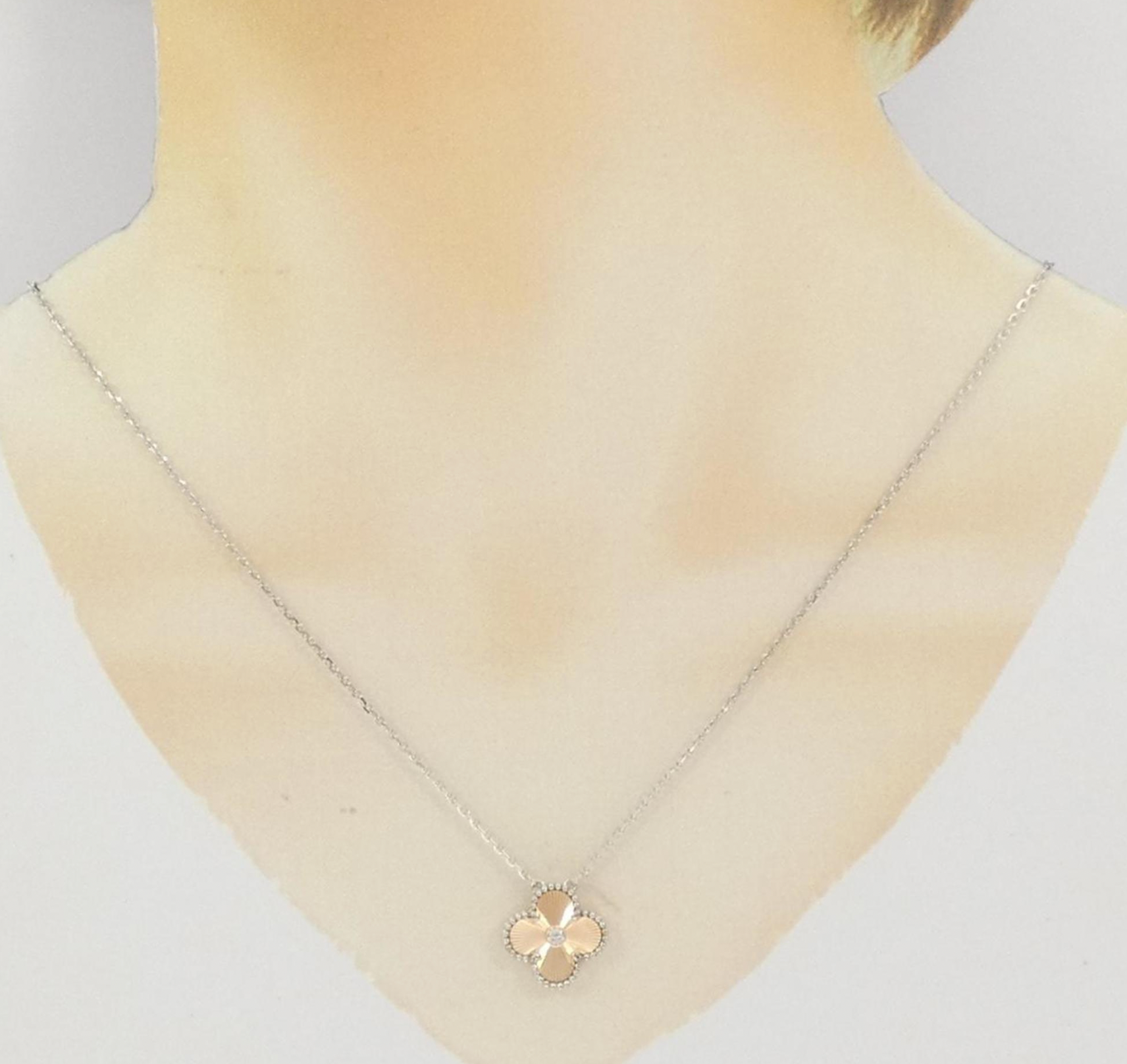 Van Cleef & Arpels White Gold Vintage Alhambra Necklace