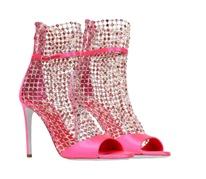 Rene Caovilla Tropical Juice Galaxia Satin Sandals