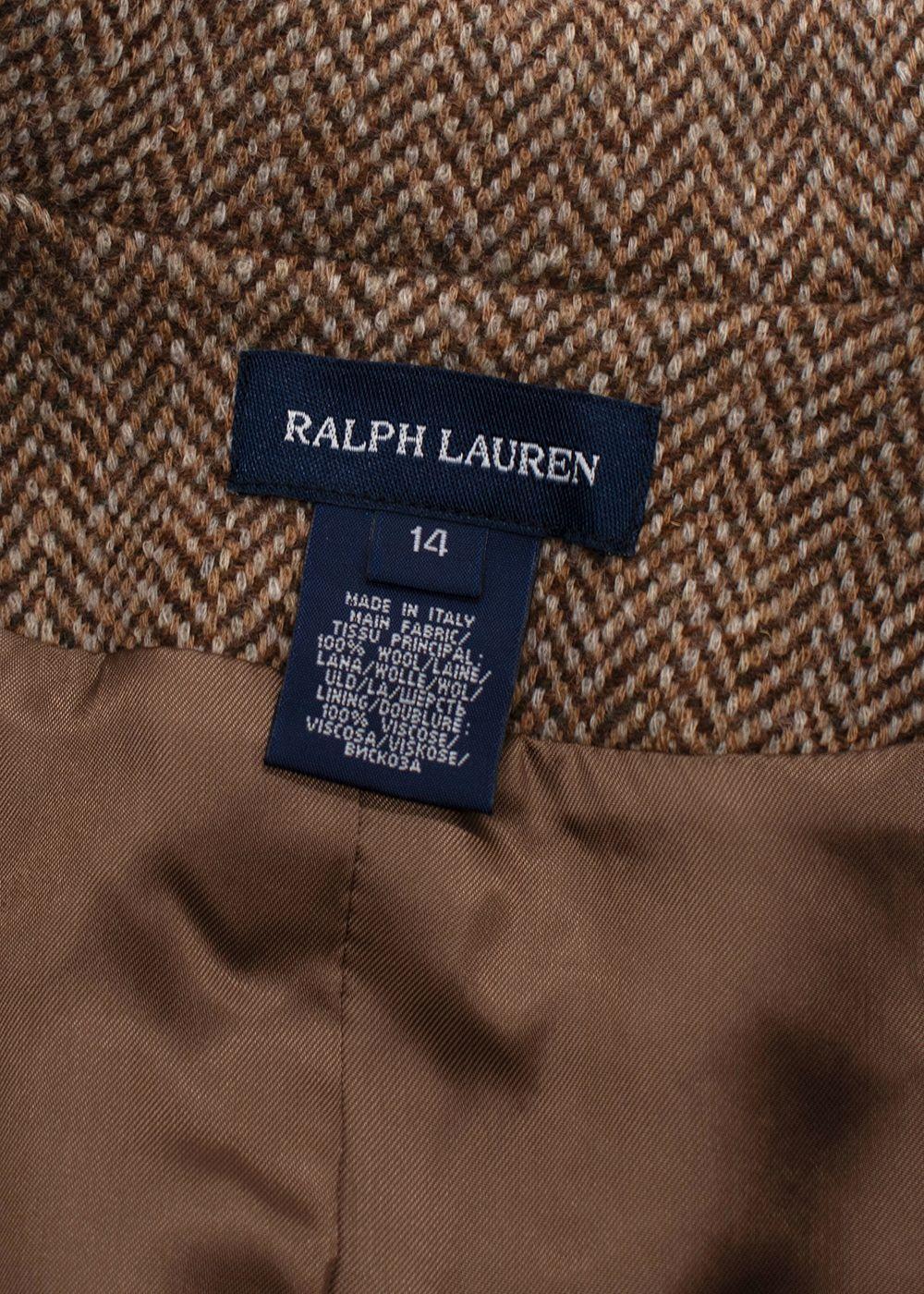 Ralph Lauren Kids Brown Tweed Jacket 14 yrs