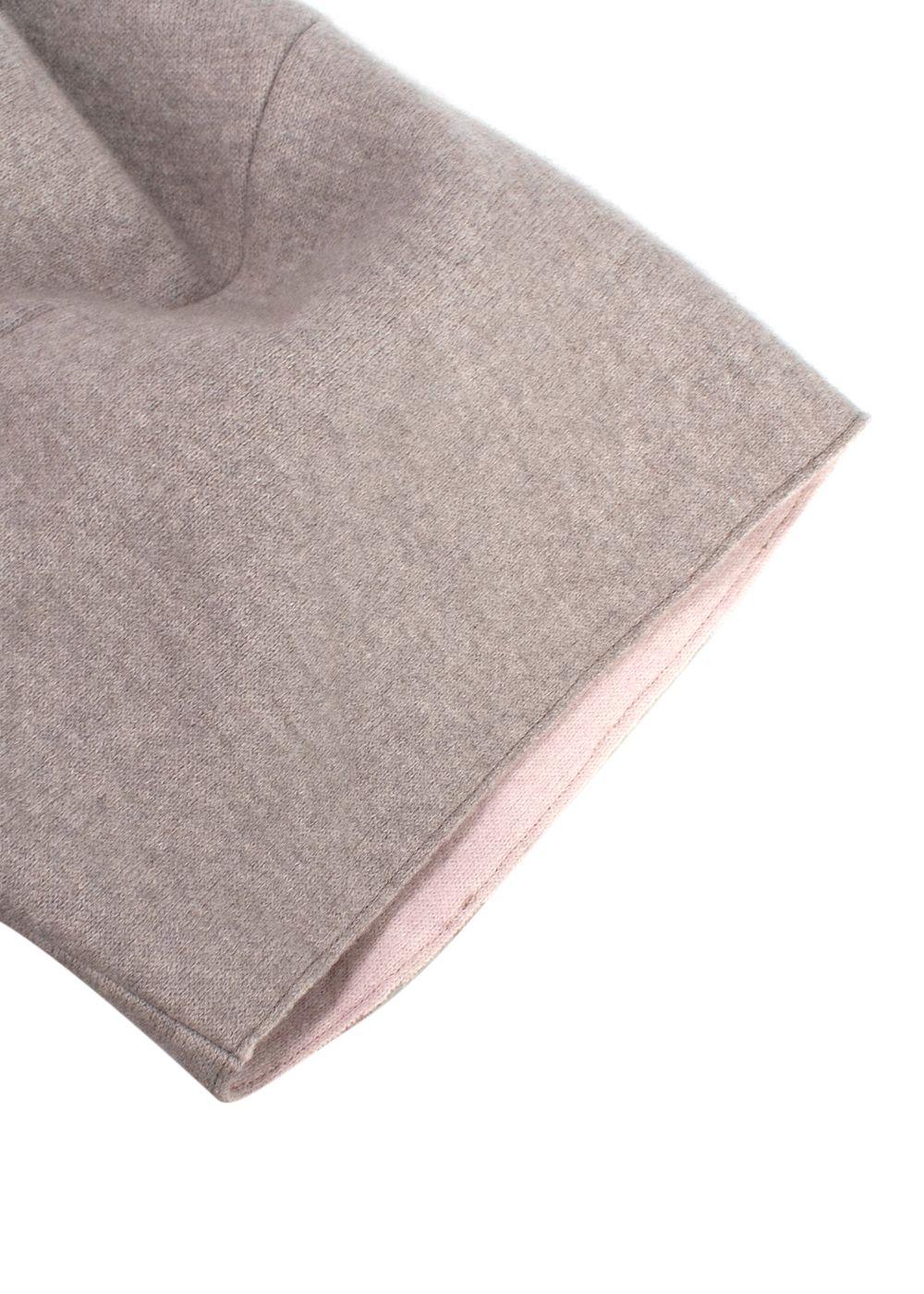 Agnona Iconic Mink-Trim Cashmere Cape